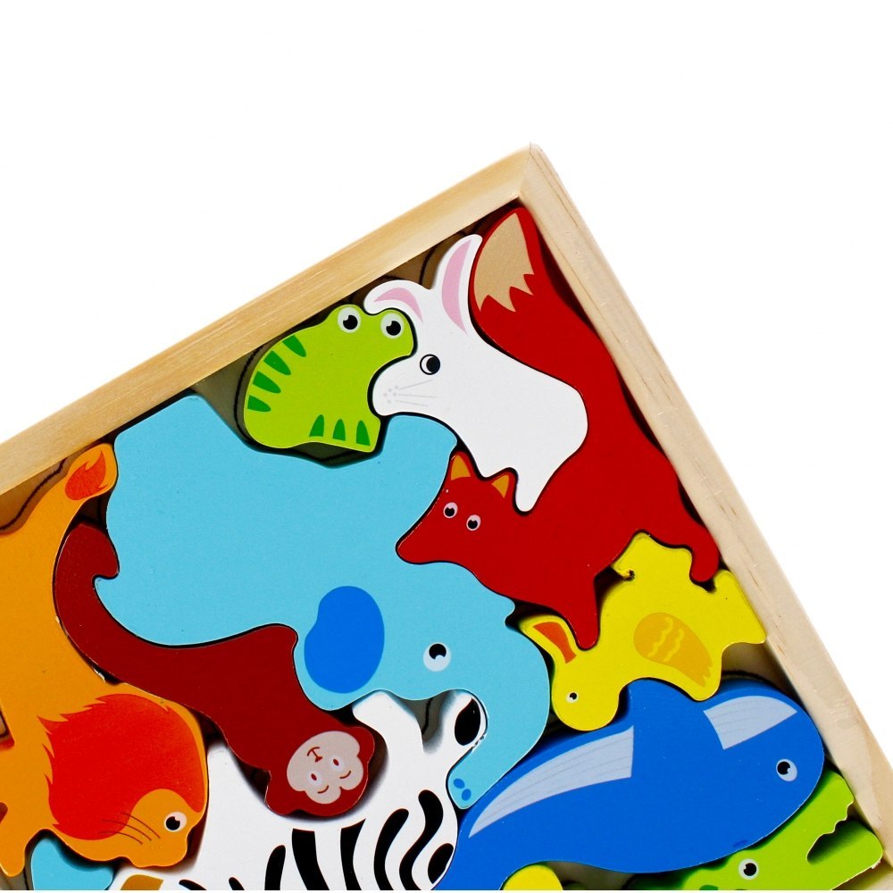Jigsaw puzzle DREW ANIMALS 17X17X2 MC FOL 120 MEGA CREATIVE